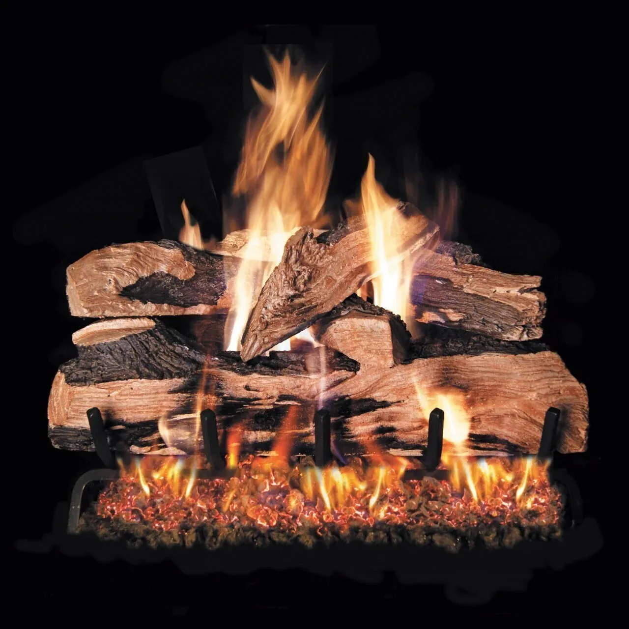 Peterson Real Fyre Split Oak Designer Plus Gas Logs