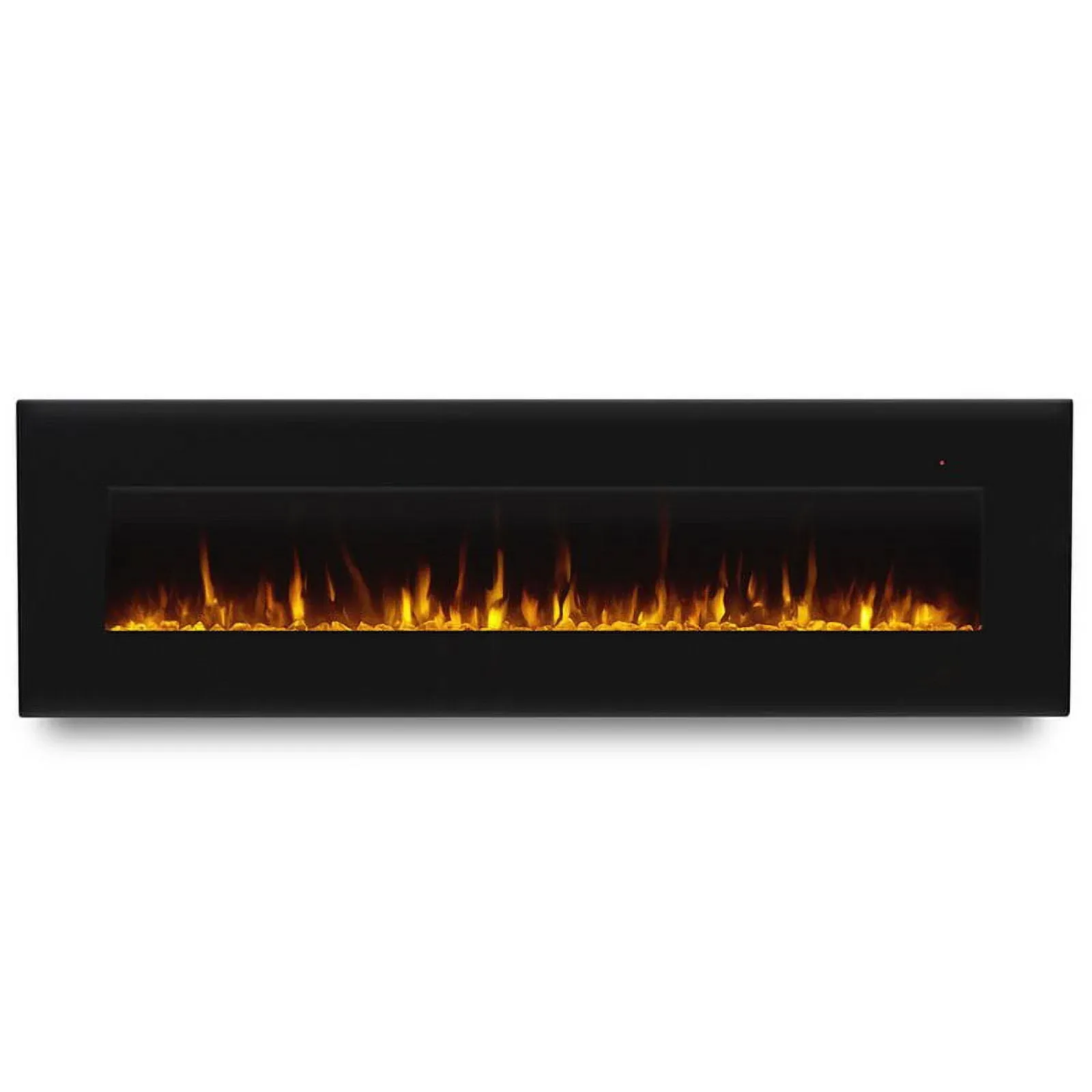 Bowery Hill Modern 72" Wall Mounted Electric Fireplace in Black - Transitional - Indoor Fireplaces - by Homesquare | Houzz