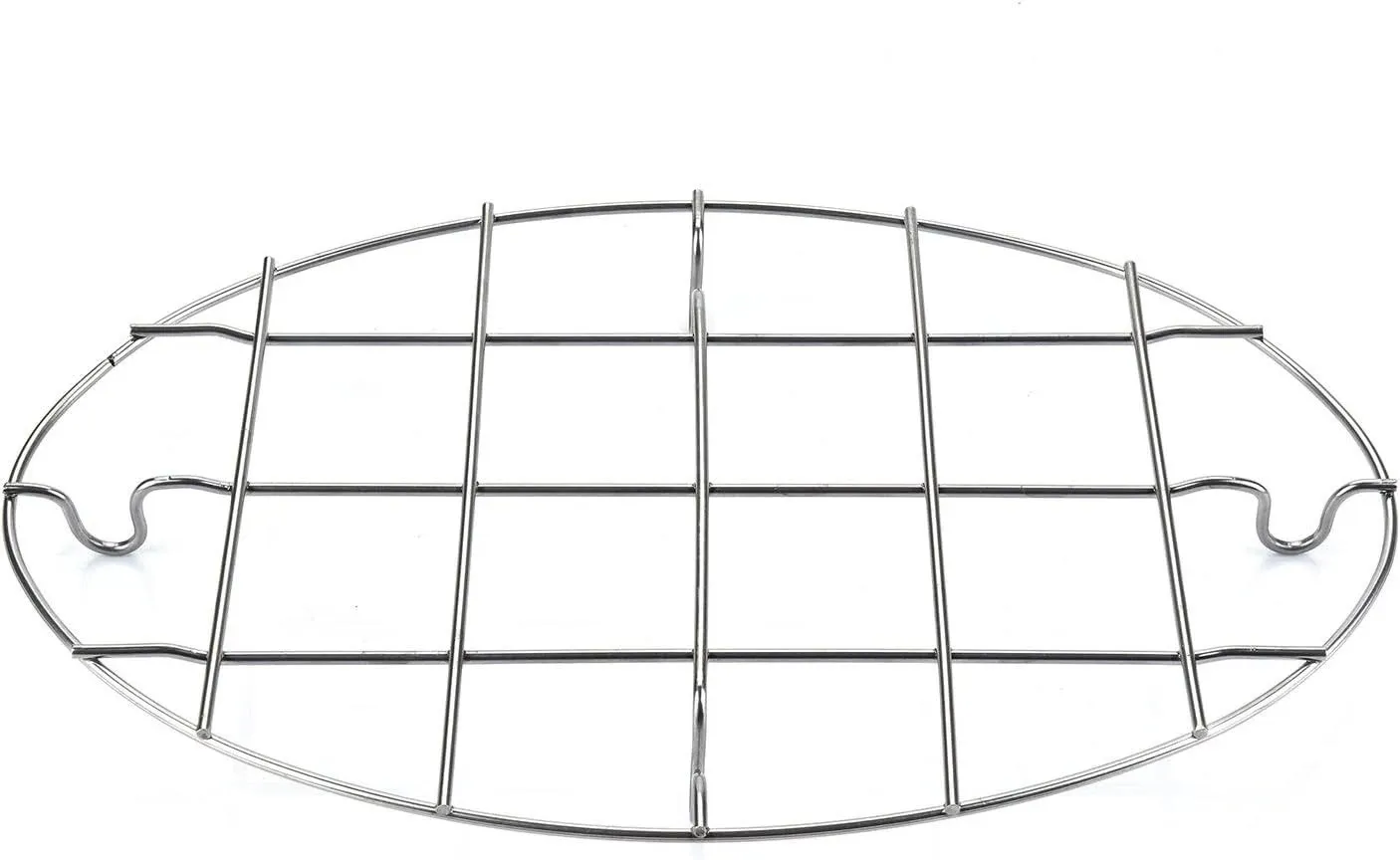 T&B 9.8x6.7 inch Oval Roasting Cooling Rack 304 Stainless Steel Baking Broiling ...