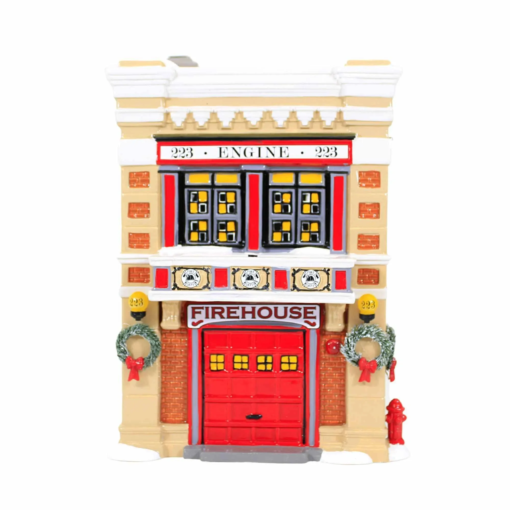 Department 56 Engine 223 Fire House 6011422 Dept 2023 Snow Village