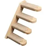 Kcsd Cat Climbing Shelf Wall Mounted, Four Step Cat Stairway With Jute Scratching ...