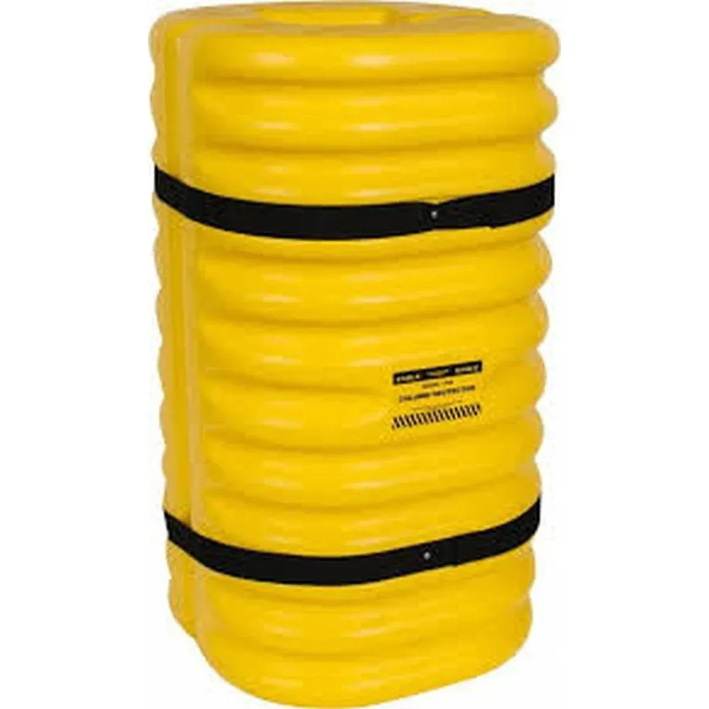 Eagle 1712LM 12" Column Protector, Lime w/Reflective Bands