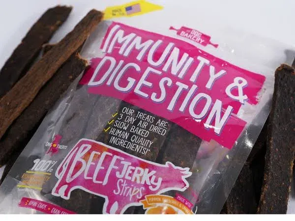 The Dog Bakery Beef Jerky Dog Treats - Made in The USA, Human Grade, Immunity ...