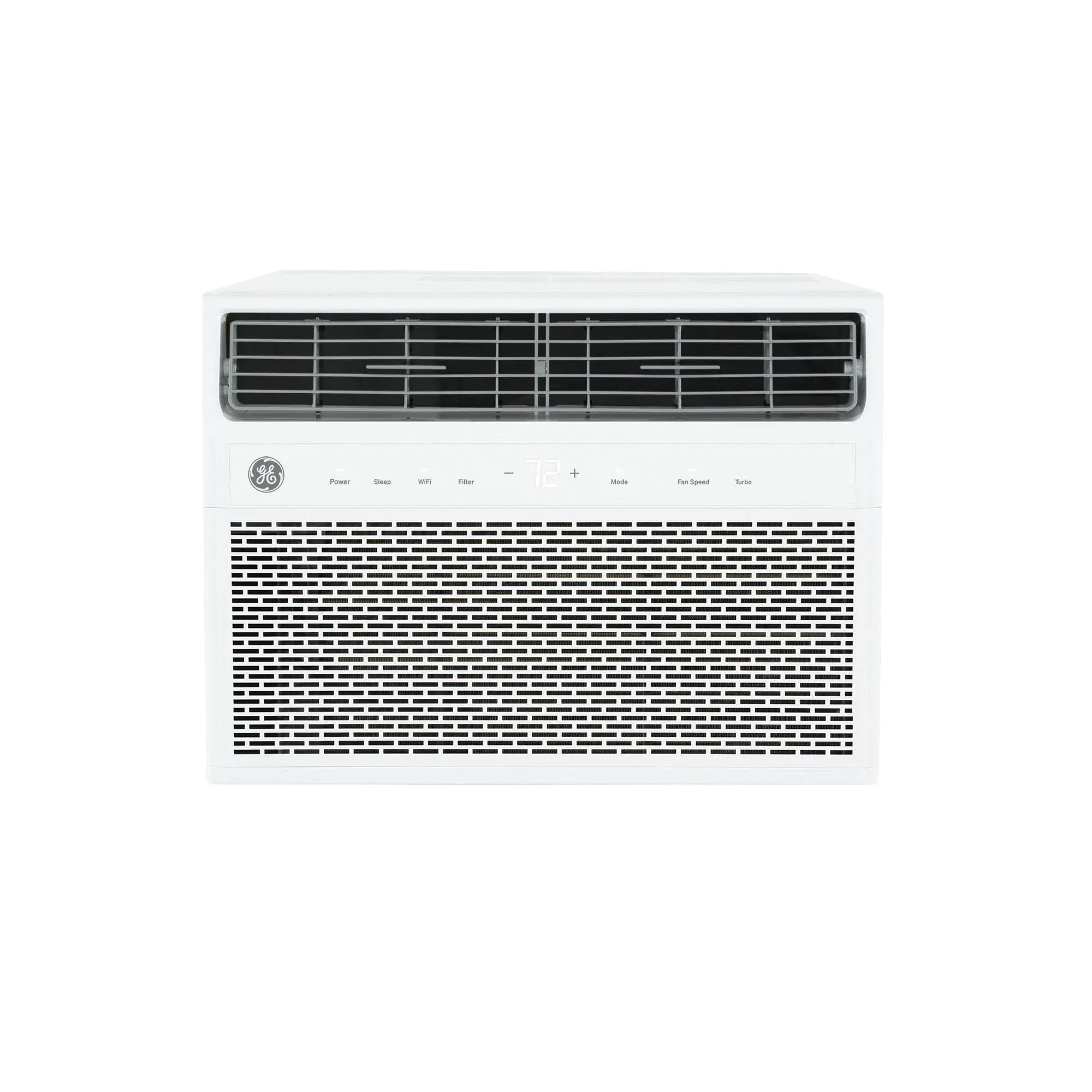 GE 550-sq ft Window Air Conditioner with Remote (115-Volt, 12000-BTU) Wi-Fi Enabled in White | AWFS12WWL