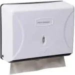 Multifold Paper Towel Dispenser, Paper Towel Holder, Restroom, Wall Mount, White