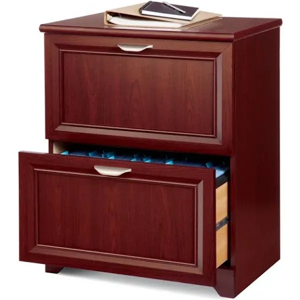 Realspace Magellan 24"W Lateral 2-Drawer File Cabinet, Classic Cherry