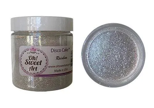 RAINBOW Disco Cake™ 5 grams each container Use to cakes, cupcakes, fondant, decorating, cake pops By Oh! Sweet Art