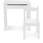 Melissa & Doug Wooden Lift-Top Desk & Chair - White