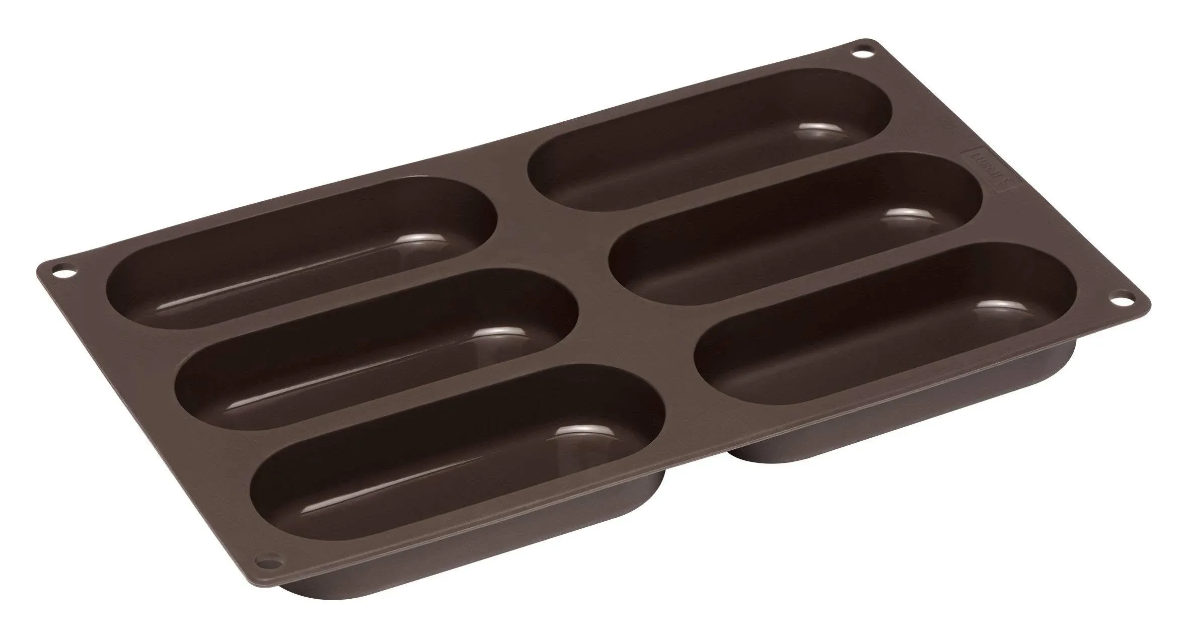 Lurch Germany Flexiform Non-stick Silicone Hotdog Buns Mold | 5-inch Baking Pan