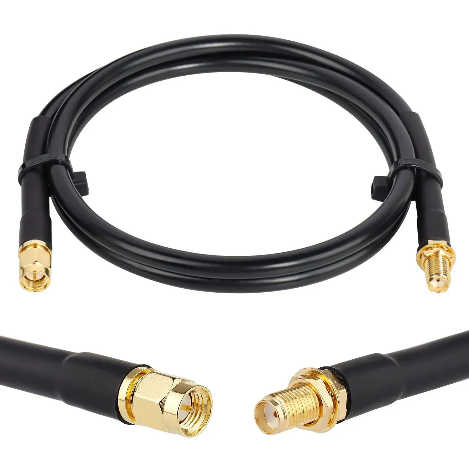 XRDS -rf 3ft SMA Male to SMA Female Coax Extension Cable, 50 Ohm KMR240 Low Loss ...