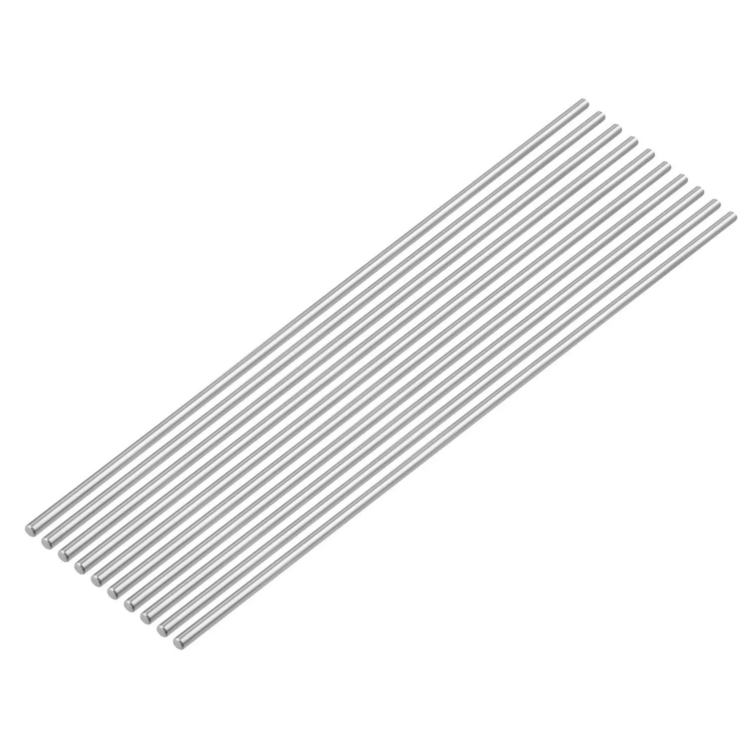 200mm x 5mm，7.88" x 3/16"- 304 Stainless SteelSolid Round Bar Lathe bar Stock -Pack of 10