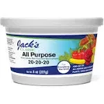 "JR Peters Jack's Classic Water Soluble All Purpose Fertilizer, 20-20-20"