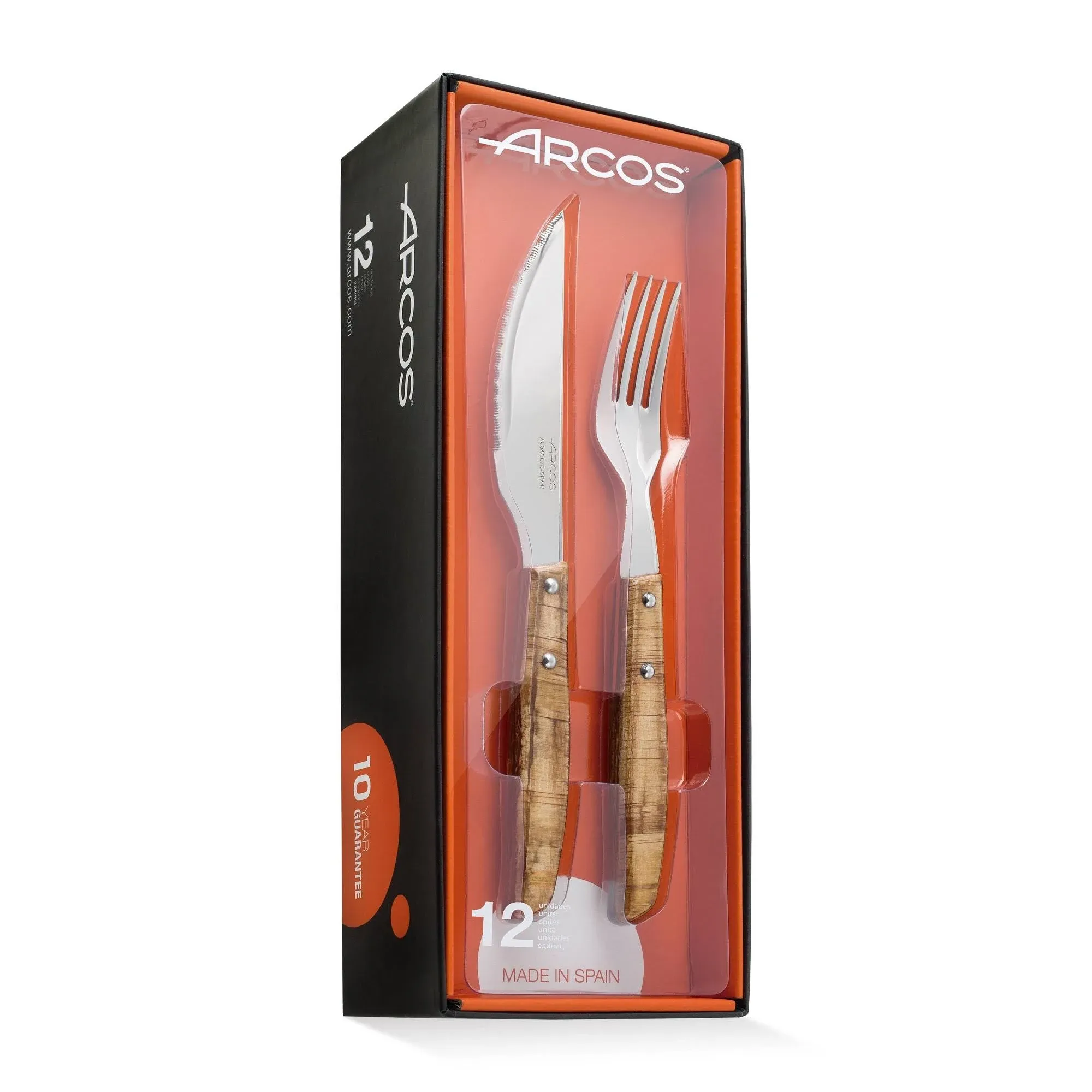 Arcos Forest 6pc Steak Set Dark Brown