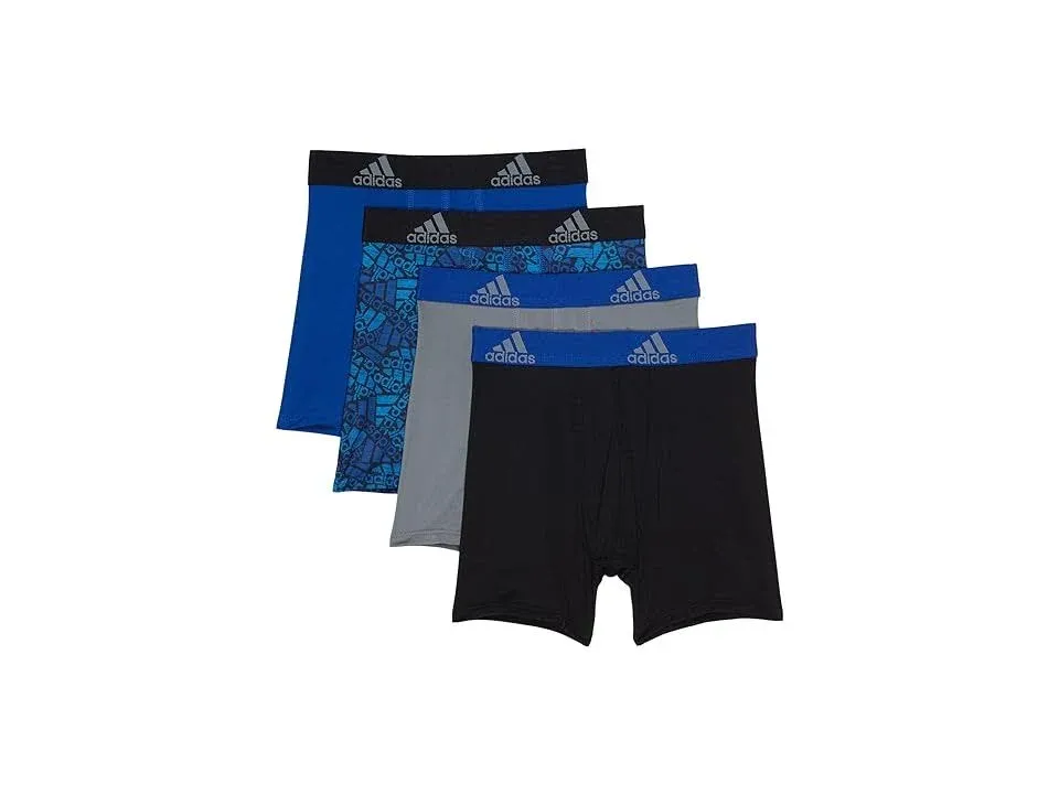 Adidas Kids-Boy's Performance Boxer Briefs Underwear (4-Pack)