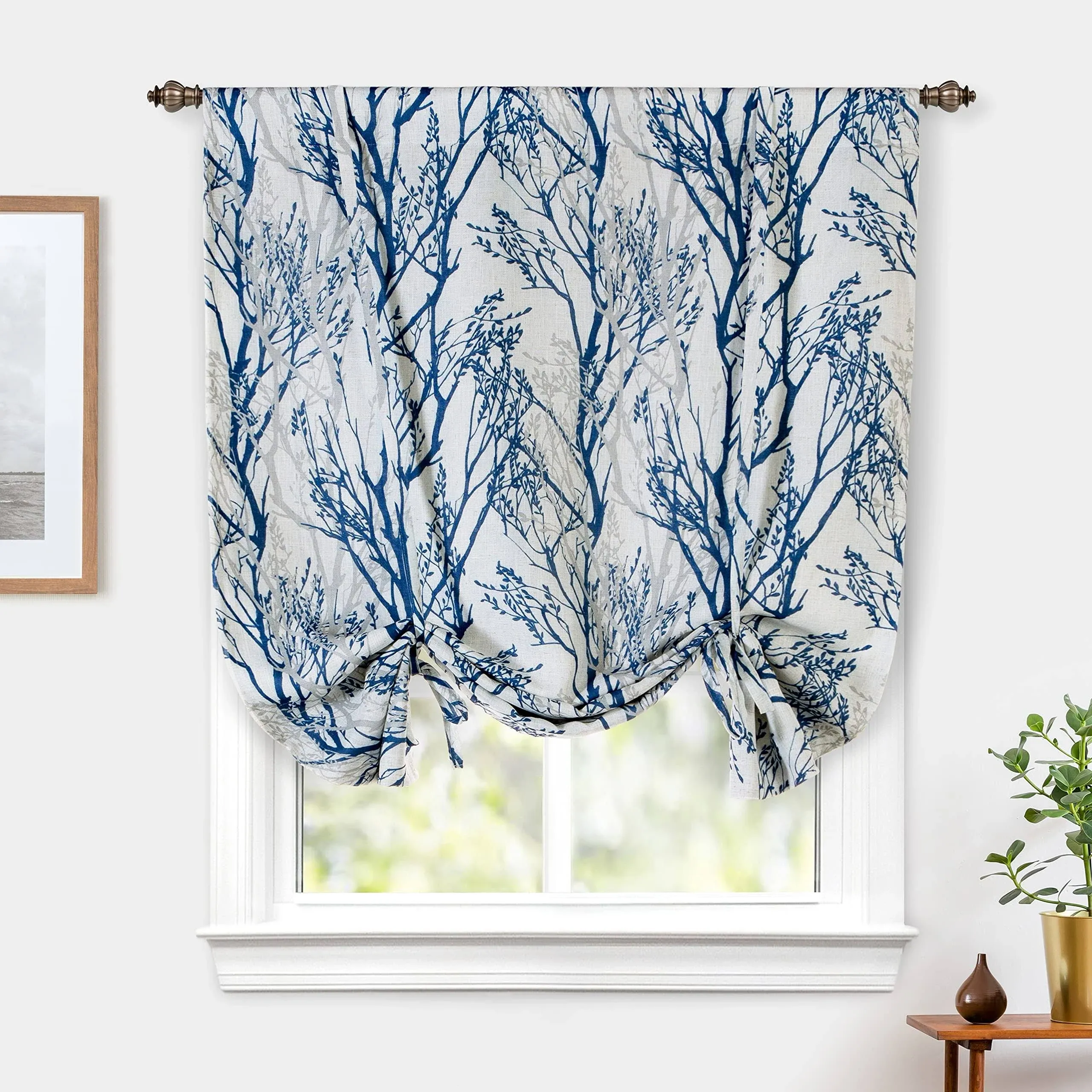 Driftaway Tree Branch Blackout Tie Up Curtain