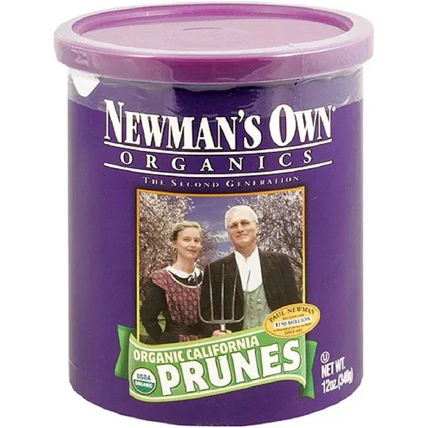 Newman's Own Organics Pitted Prunes, 12 oz (Pack of 12)