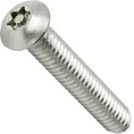 Fastenere 1/4-20 x 3/4" Torx Button Head Security Machine Screws Stainless Steel 18-8 Qty 10