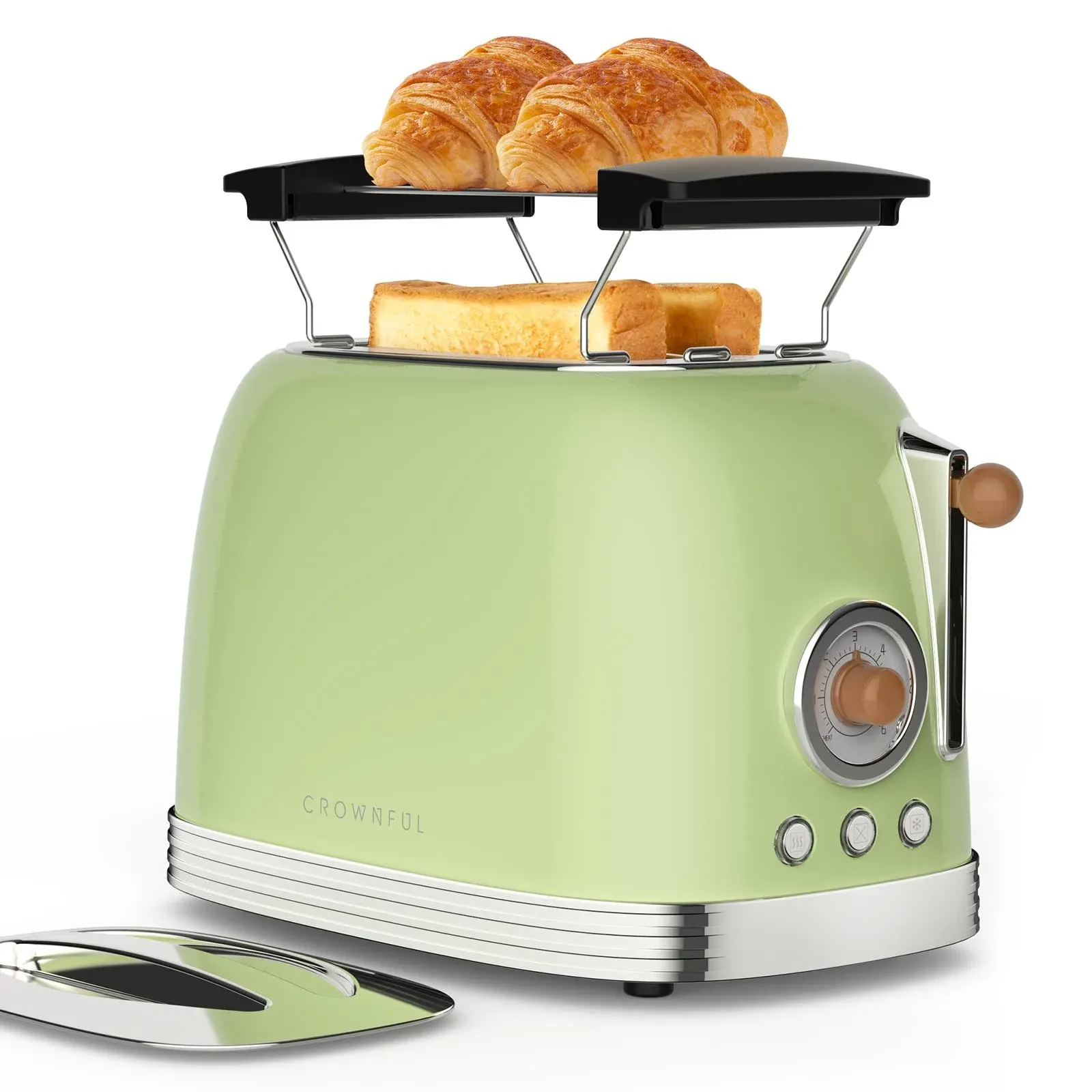 2slice Toaster Extra Wide Slots Toaster Retro Stainless Steel With Bagel Cancel 