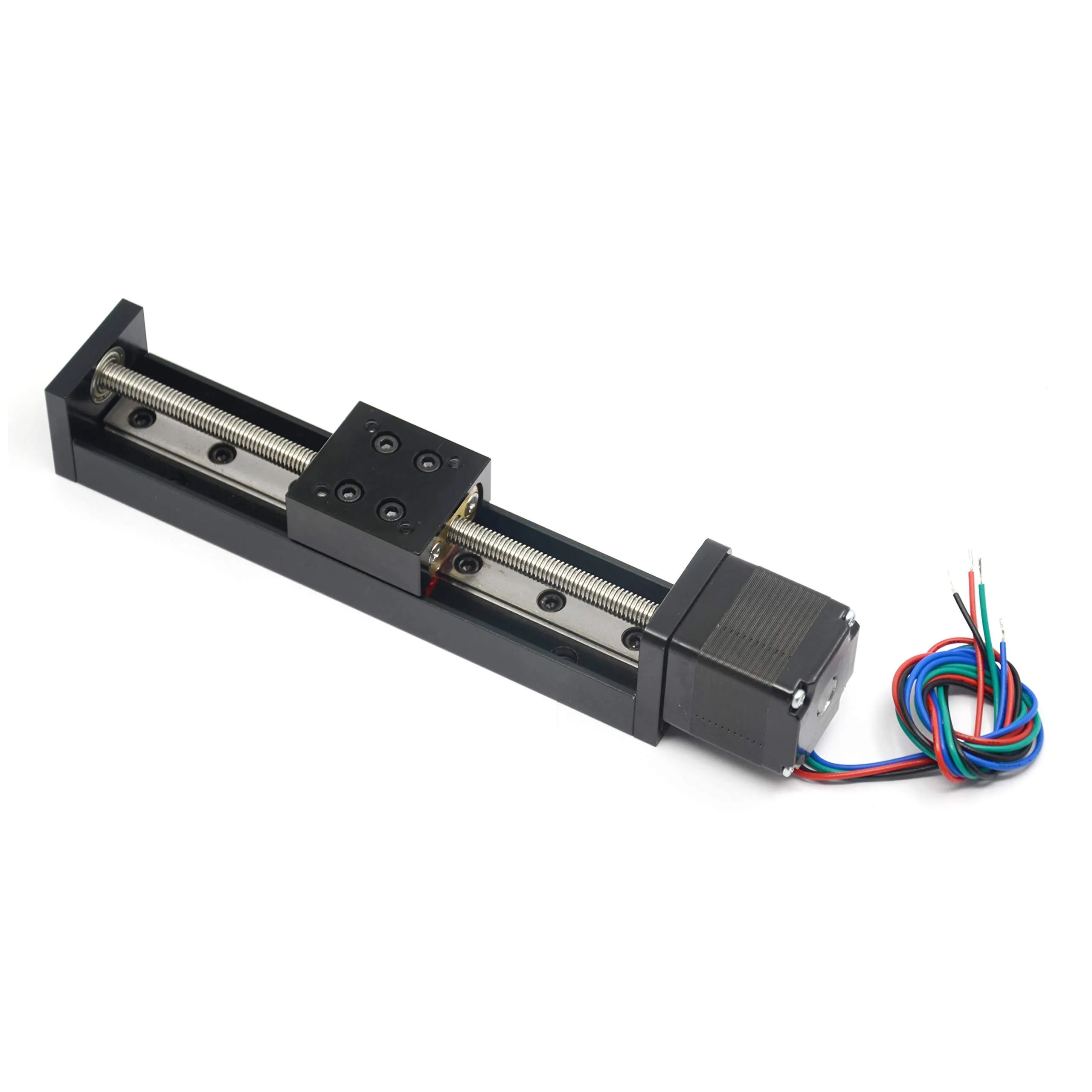 100mm Effective Travel Length Mini Linear Rail Guide Lead Screw T6x1 with NEMA11 Stepper Motor for DIY CNC Router Parts X Y Z Linear Stage Actuator