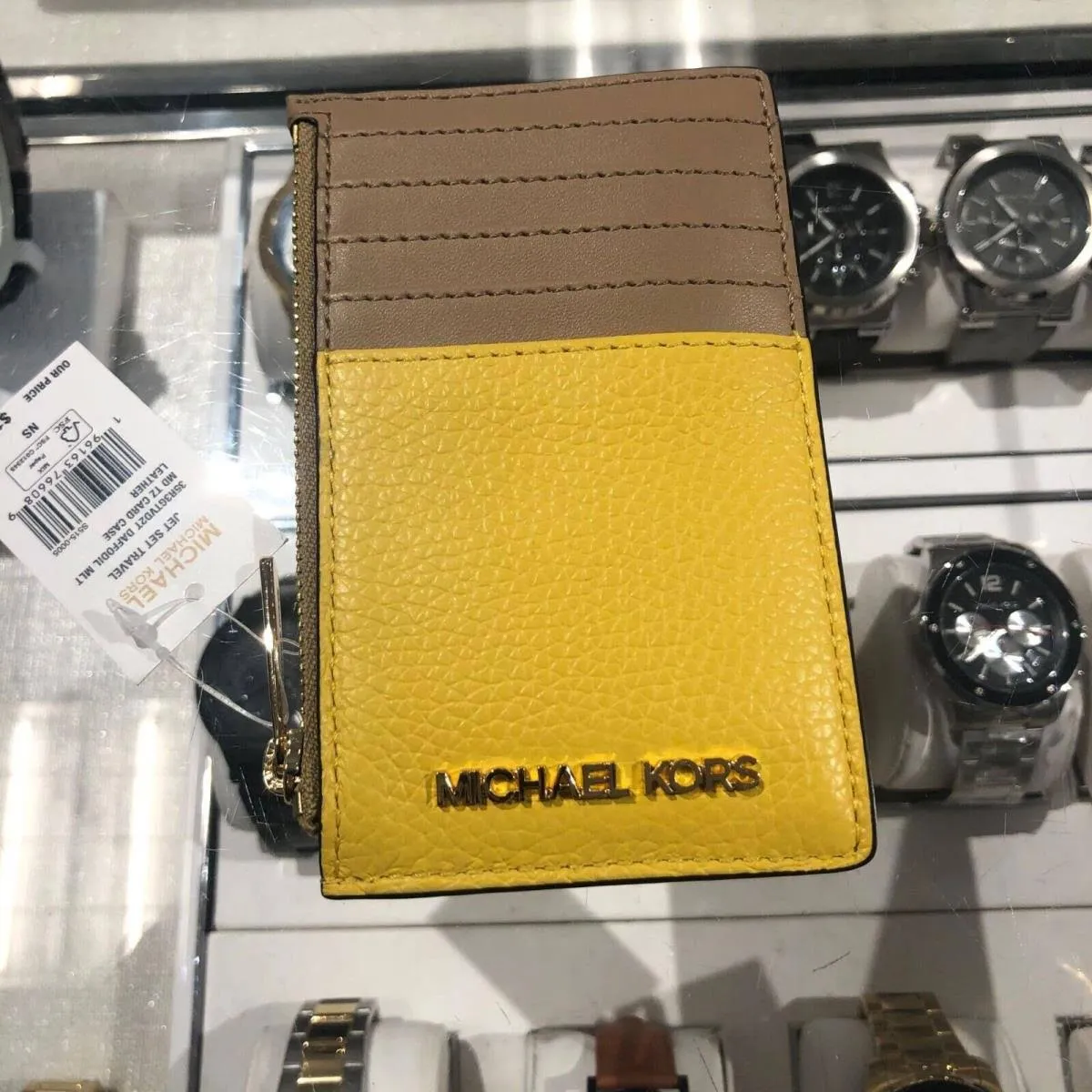 Michael Kors Jet Set Travel MD TZ Card Case Wallet