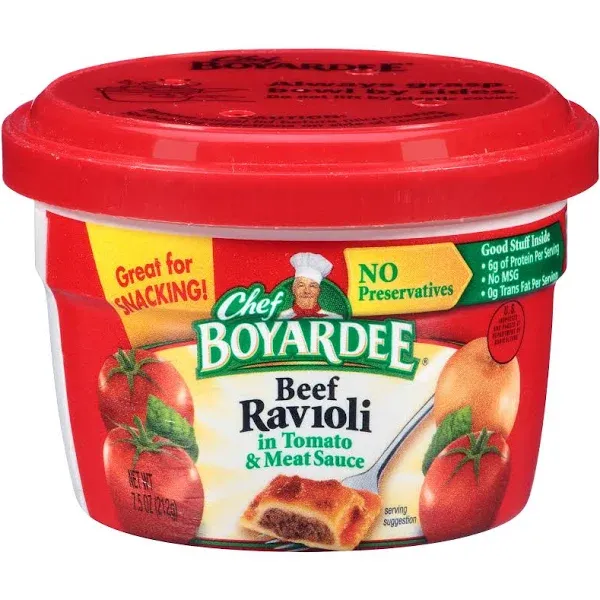 Chef Boyardee Beef Ravioli, in Tomato & Meat Sauce - 7.5 oz