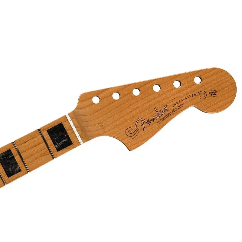 Fender Jazzmaster Block Inlays Roasted Genuine Replacement Electric Guitar Neck #1368 | Reverb