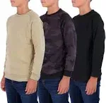 Real Essentials 3 Pack: Youth Fleece Crew-Neck Long Sleeve Soft Pullover Sweatshirt - Boys & Girls, Boy's, Size: Small