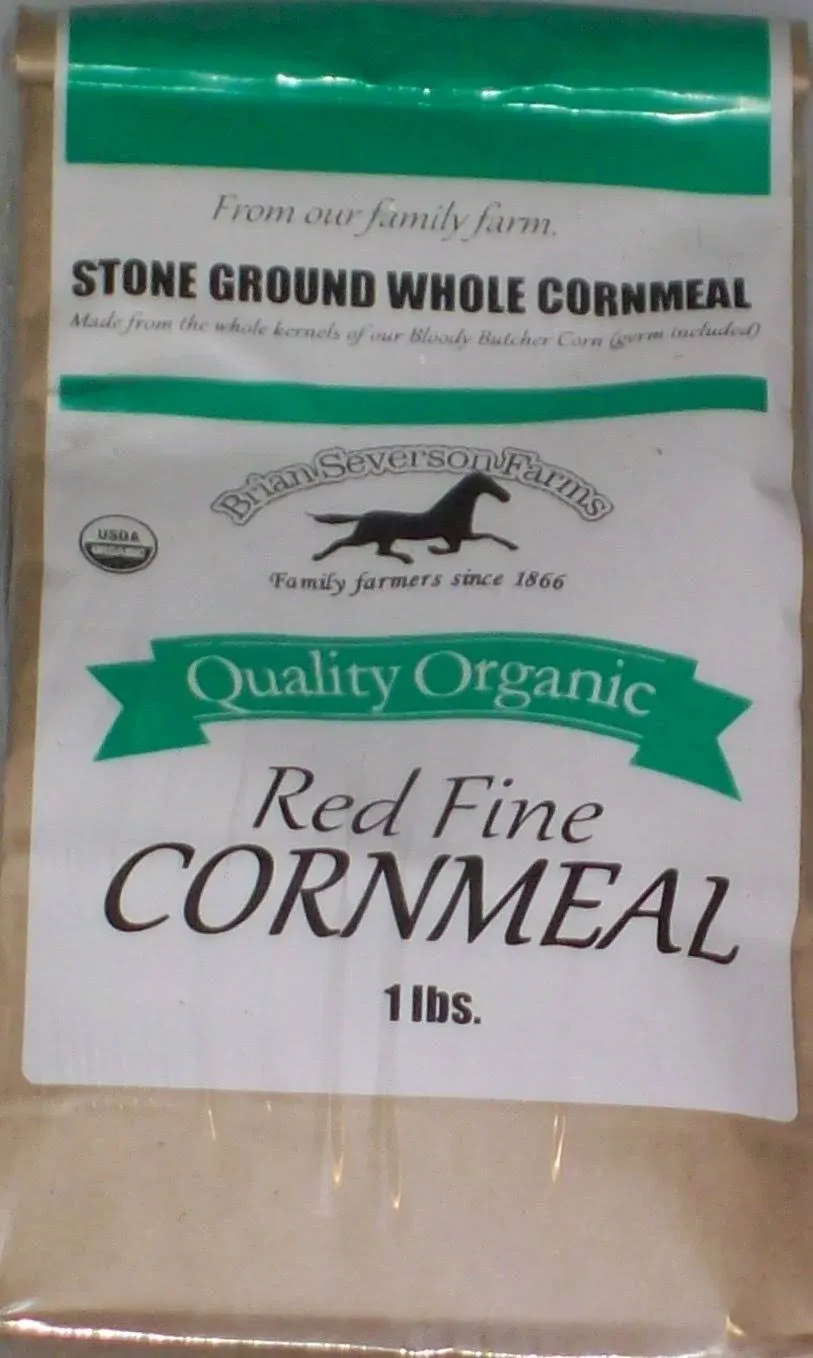 Organic Bloody Butcher Red Cornmeal, Fresh Stone Ground, Farme