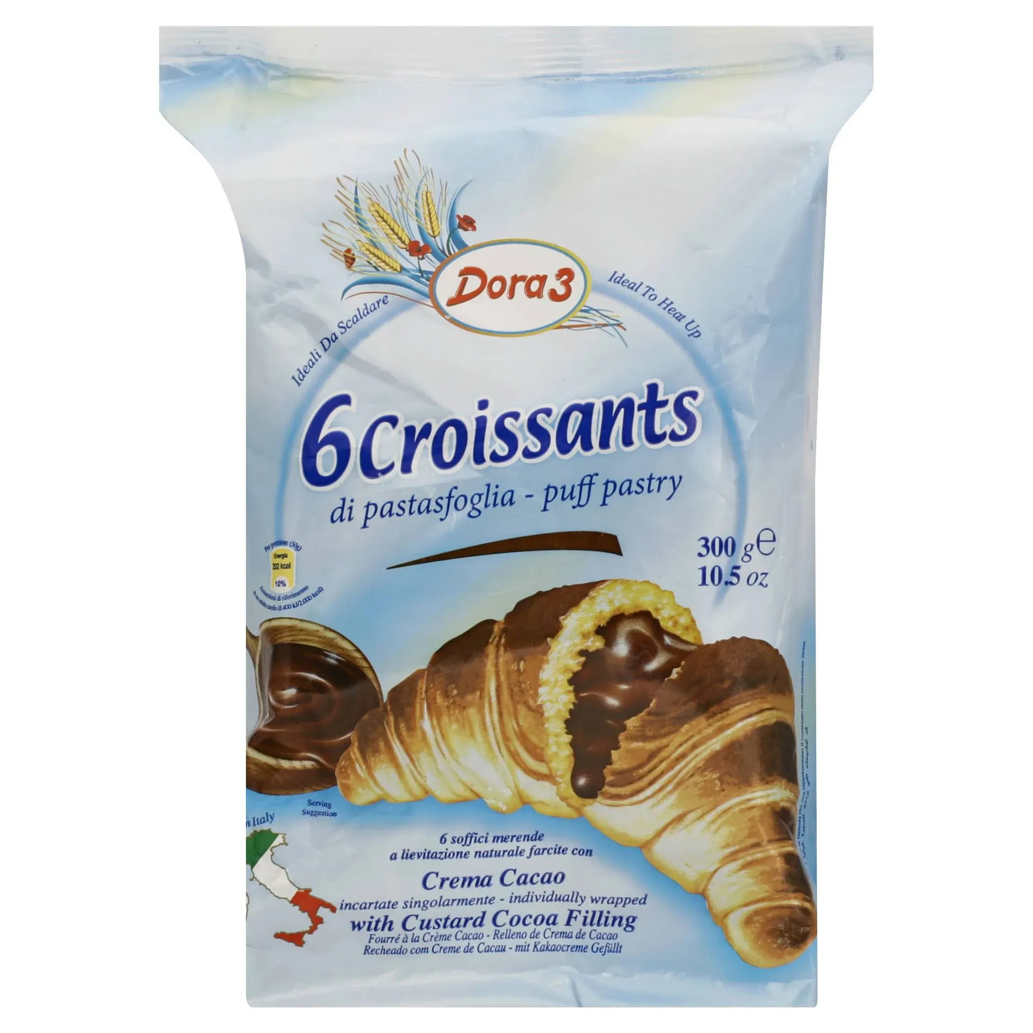 Dora Croissants Filled with Chocolate Cream 300g (Antonelli)