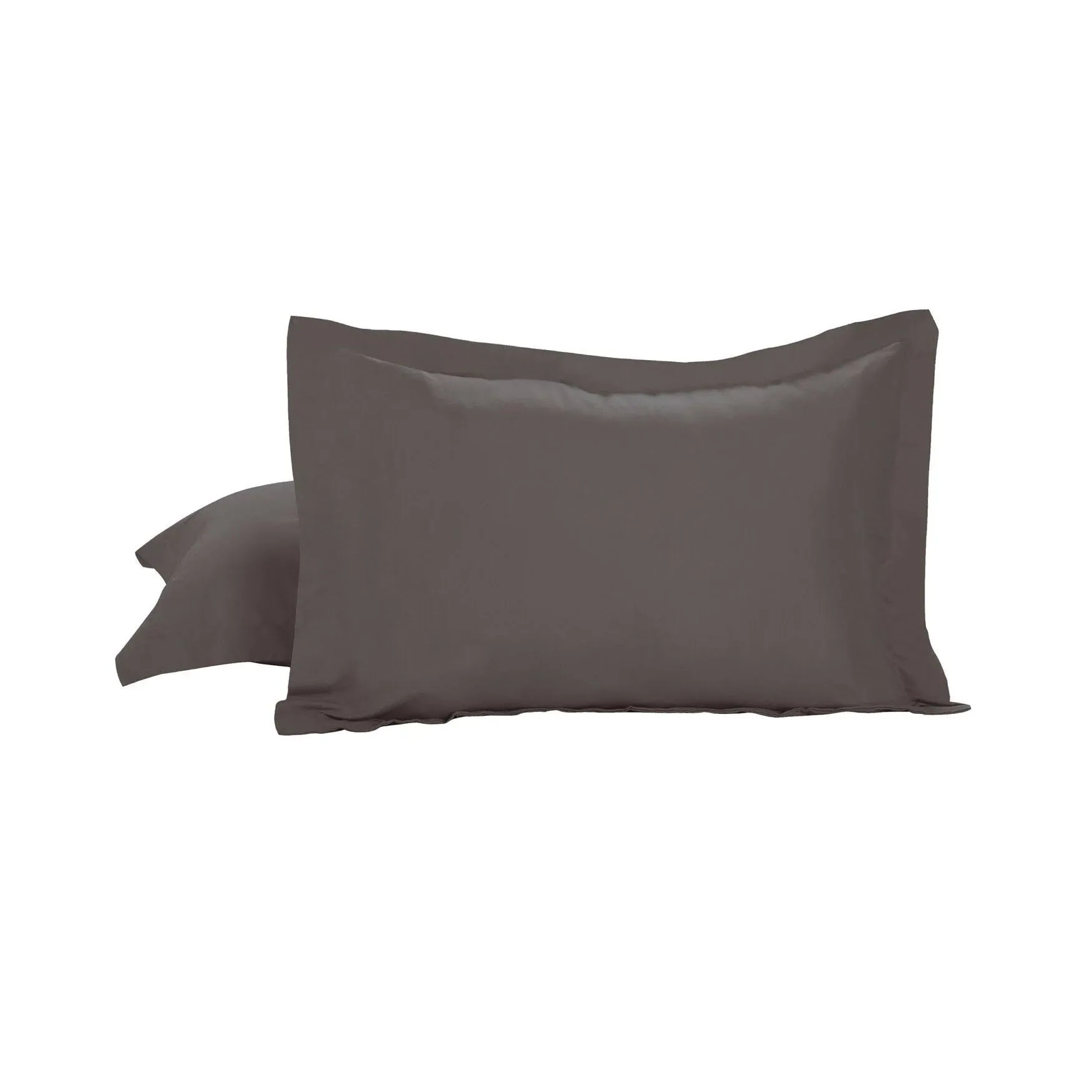 Today’s Home Pillow Shams Soft Microfiber Tailored Classic Styling, Standard, Grey (2 Pack)