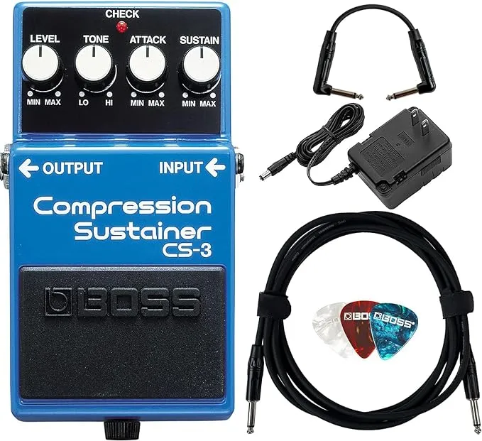 Boss CS-3 Compressor/Sustainer w/ Roland Power Adapter