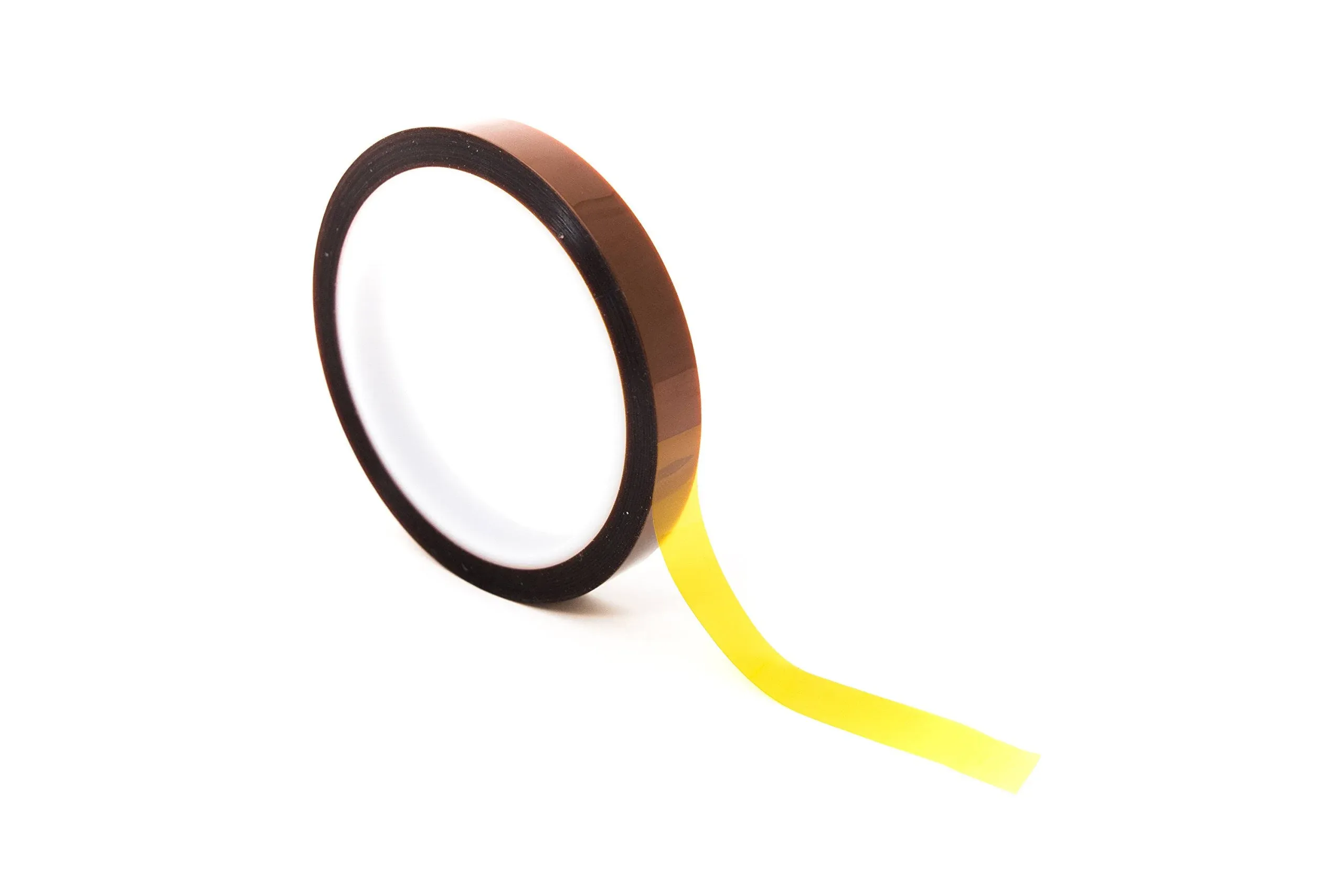 Kapton Polyimide Adhesive Tape, 3 Core, 1 Mil Thick, 36 yd Length, 3/8 Width