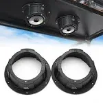 KEMIMOTO 6.5 Inch Speaker Pods, 2PCS Universal Angled Boxes Enclosures for 6.5" Speakers Compatible with UTVs, RVs, Cars, Boats, Trunks, Trailers - 9.56 Inch Surface Mount (Black)