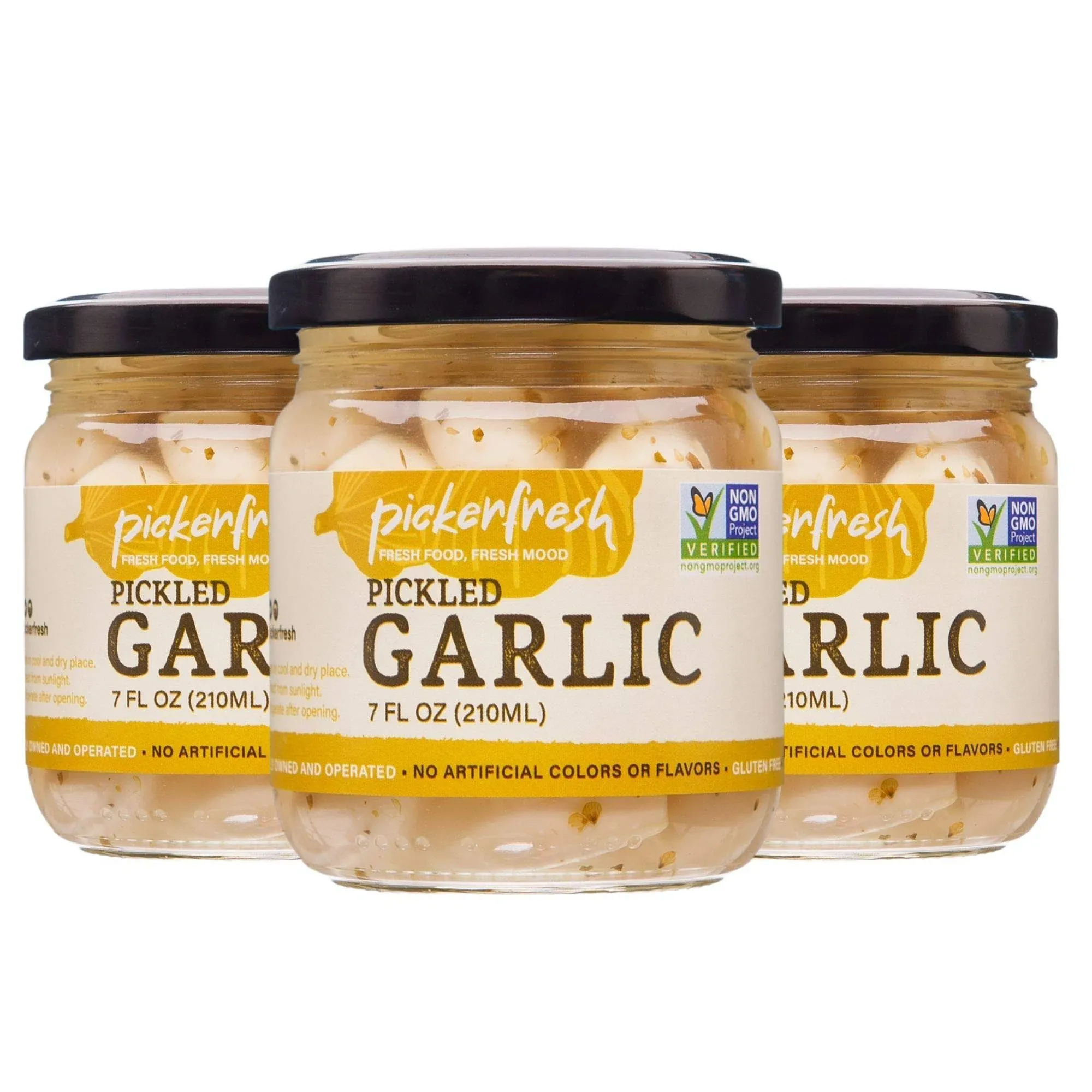 Pickerfresh Pickled Garlic | Gourmet Garlic Cloves | Simple Ingr