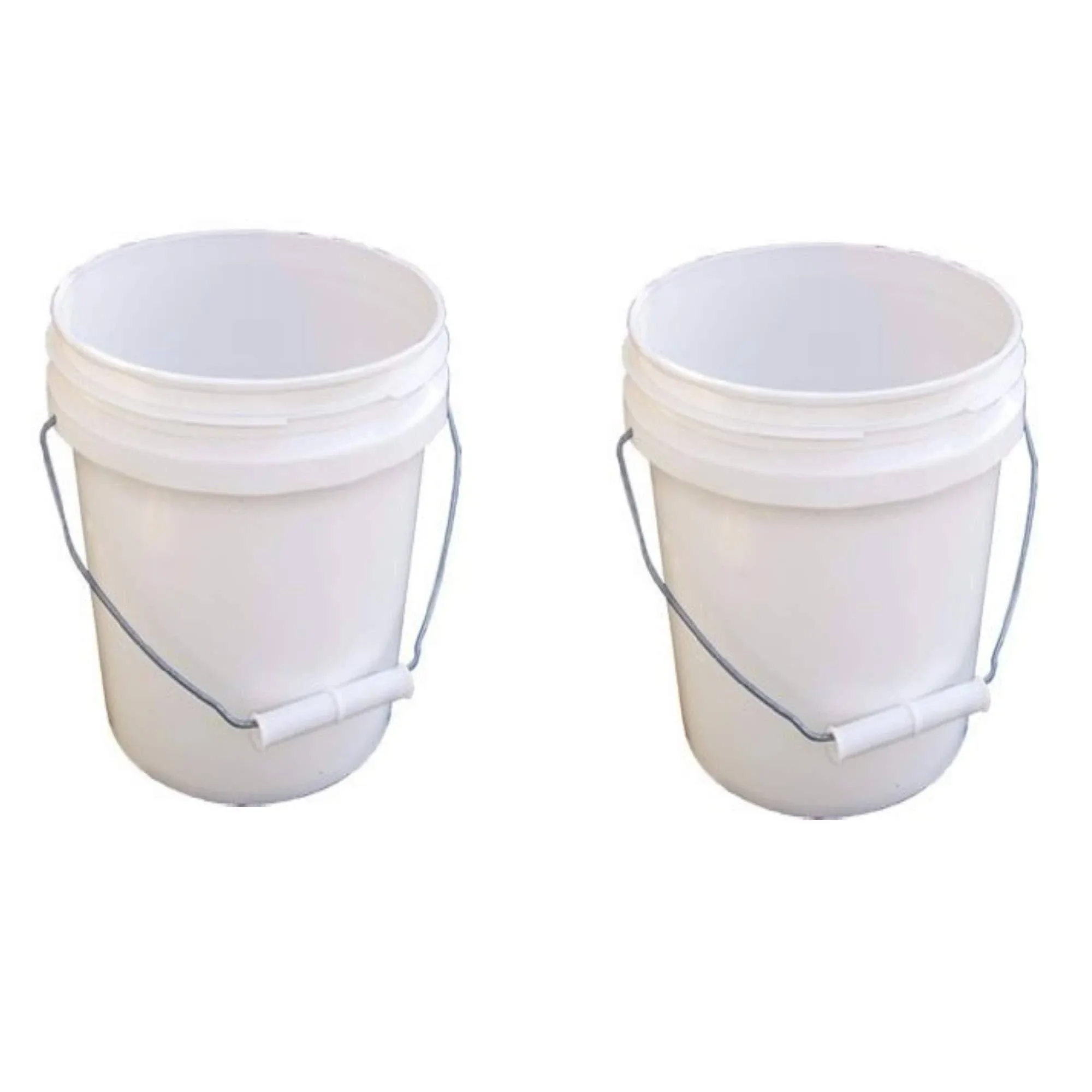 Encore Plastics 10128 Industrial Plastic Pail White with Handle 1-gal