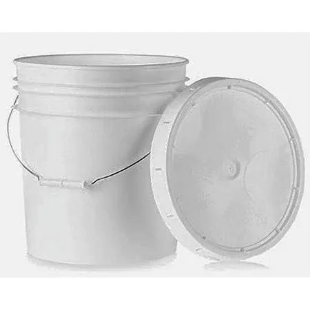 1 Gallon White Bucket with Lid | per 6 Pack