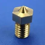 Genuine E3D Brass V6 Nozzle - 1.75mm x 0.25mm (V6-NOZZLE-175-250)