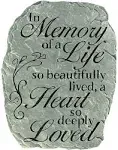 Carson, Garden Stone &#034;In Memory&#034;