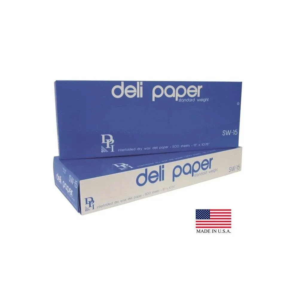 Interfolded Deli Sheets, 10 3/4' x 15', 500 Sheets/Box, 12 Box/Carton