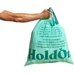 HoldOn Large Trash Bags 13 Gallon – Plant-Based Garbage Bags with Drawstring Handles for Tall Trash Bins – Trash Bags for Kitchen Bin (40 bags)