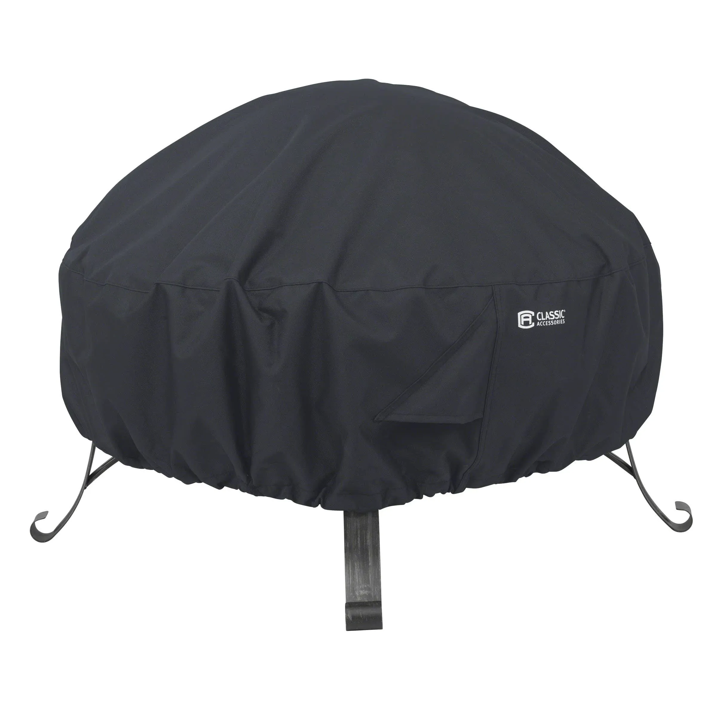 Classic Accessories Round Fire Pit Cover, 36", Black