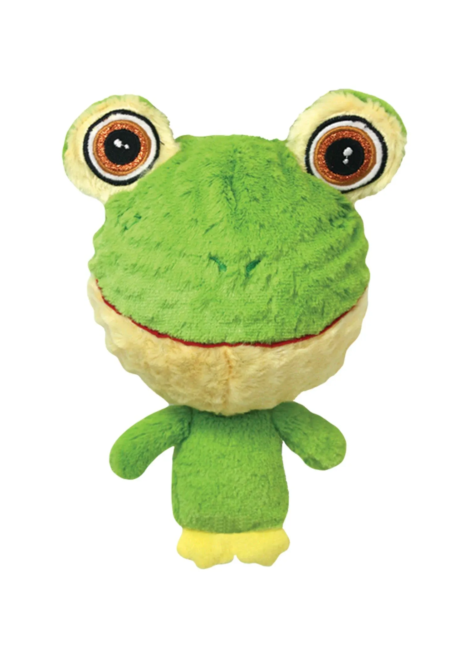 Multipet 43233-1 Knobby Noggins Frog Dog Toy