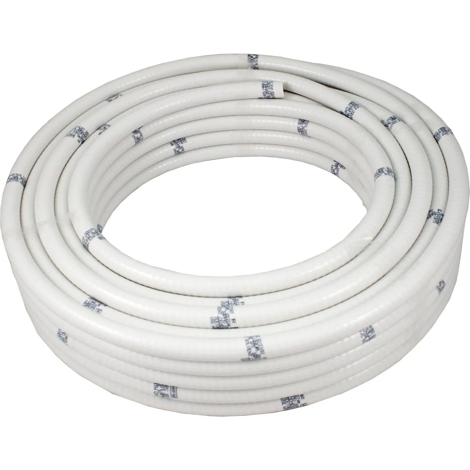 (1/2" Dia. x 100 ft) HydroMaxx® White Flexible PVC Pipe, Hose, Tubing for Pools, Spas and Water Gardens.