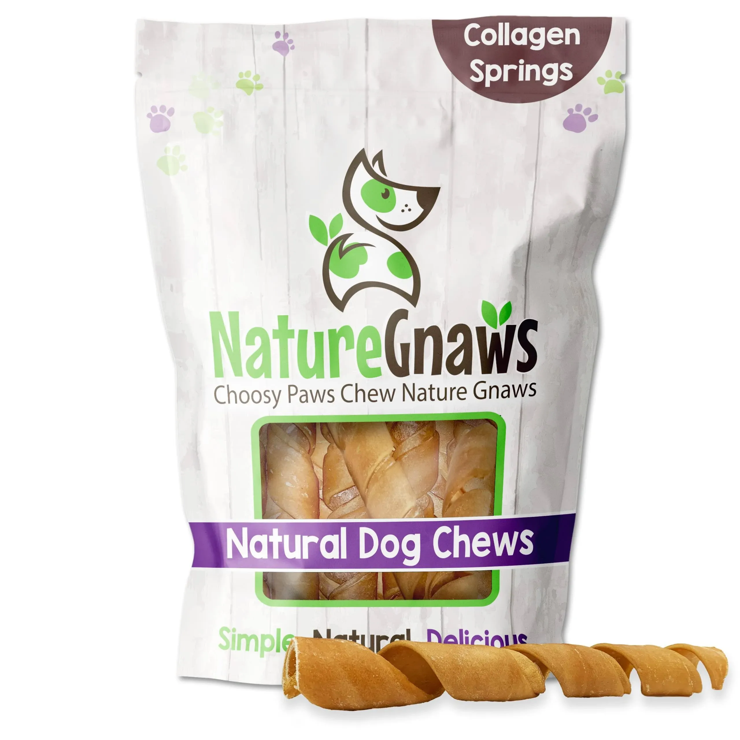 Nature Gnaws Beef Collagen Chews for Dogs - Premium Natural Beef Hide Bones ...