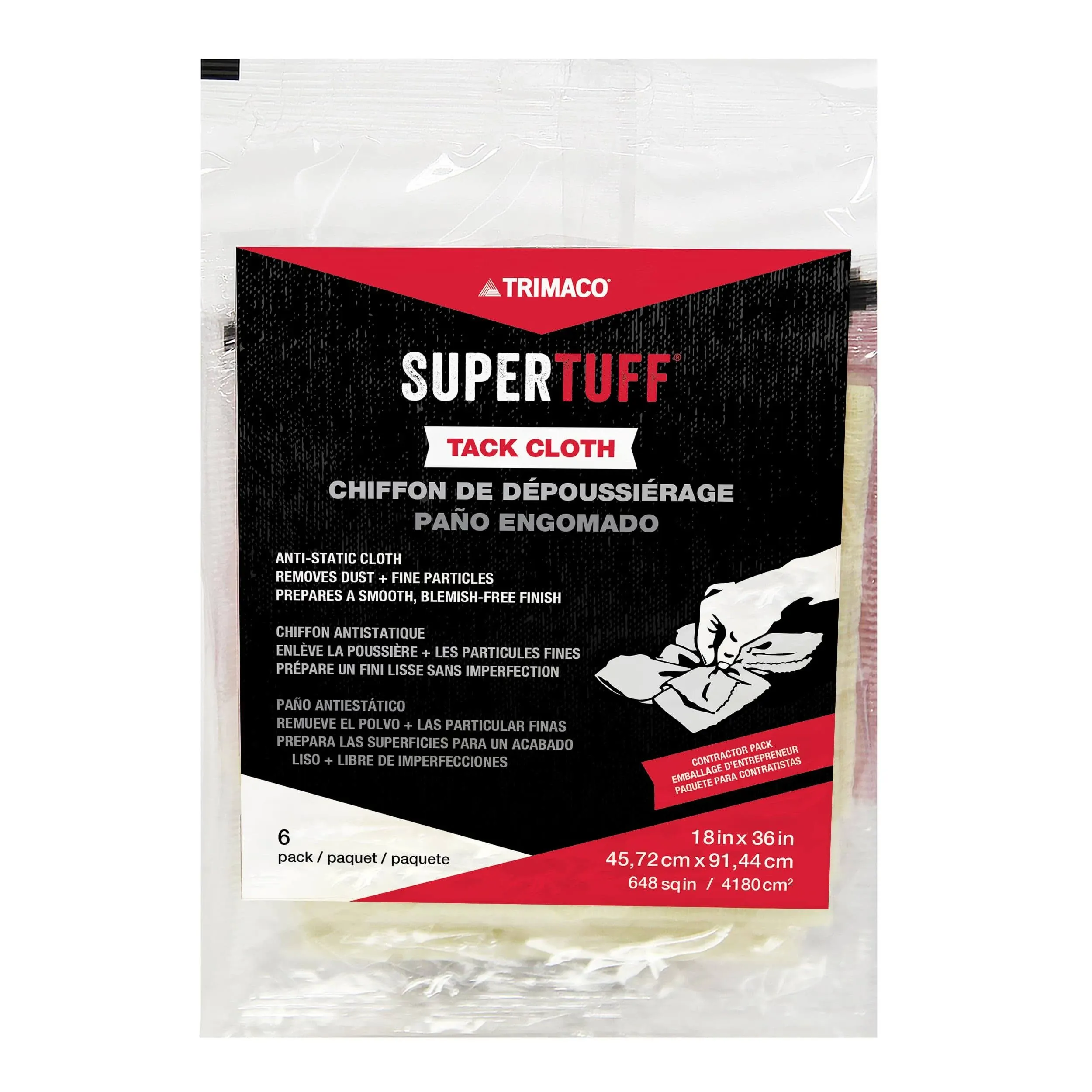 Trimaco SuperTuff Tack Cloth 18 in. L x 36 in. W