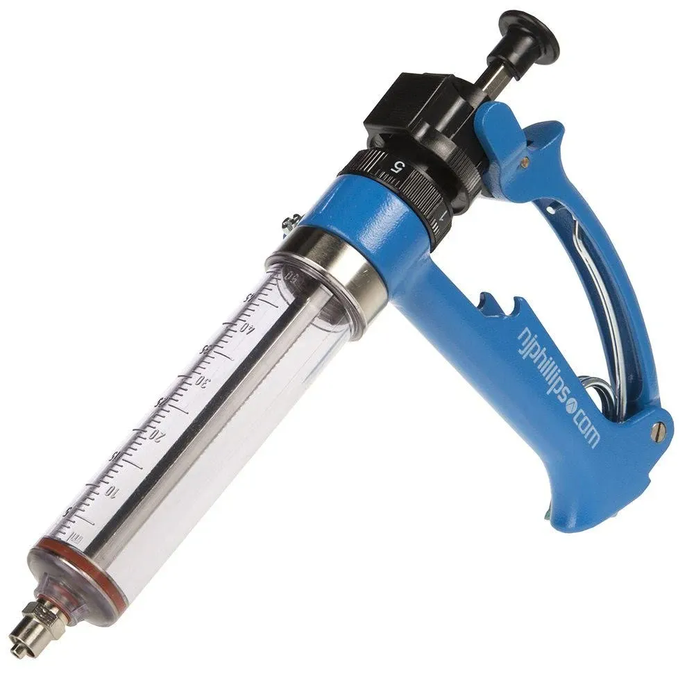 Agri-Pro Enterprises 50 mL Semi Automatic Repeating Metal Syringe