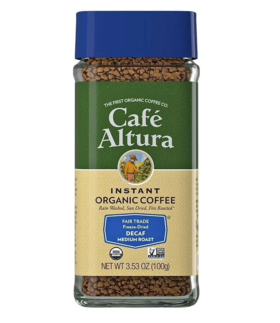 Cafe Altura Organic Fair Trade Decaf Instant Coffee