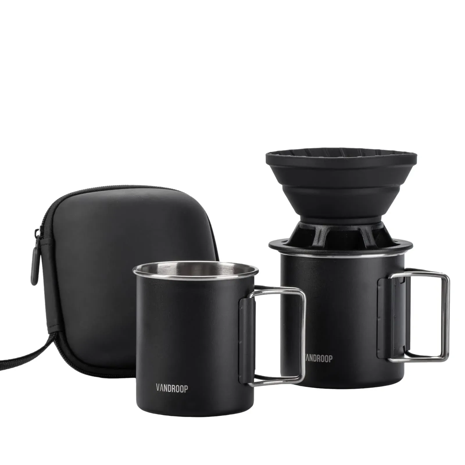 Portable Pour Over Coffee Maker Set, Collapsible Silicone Coffee Dripper Set, Perfect for Travel, Camping, Home