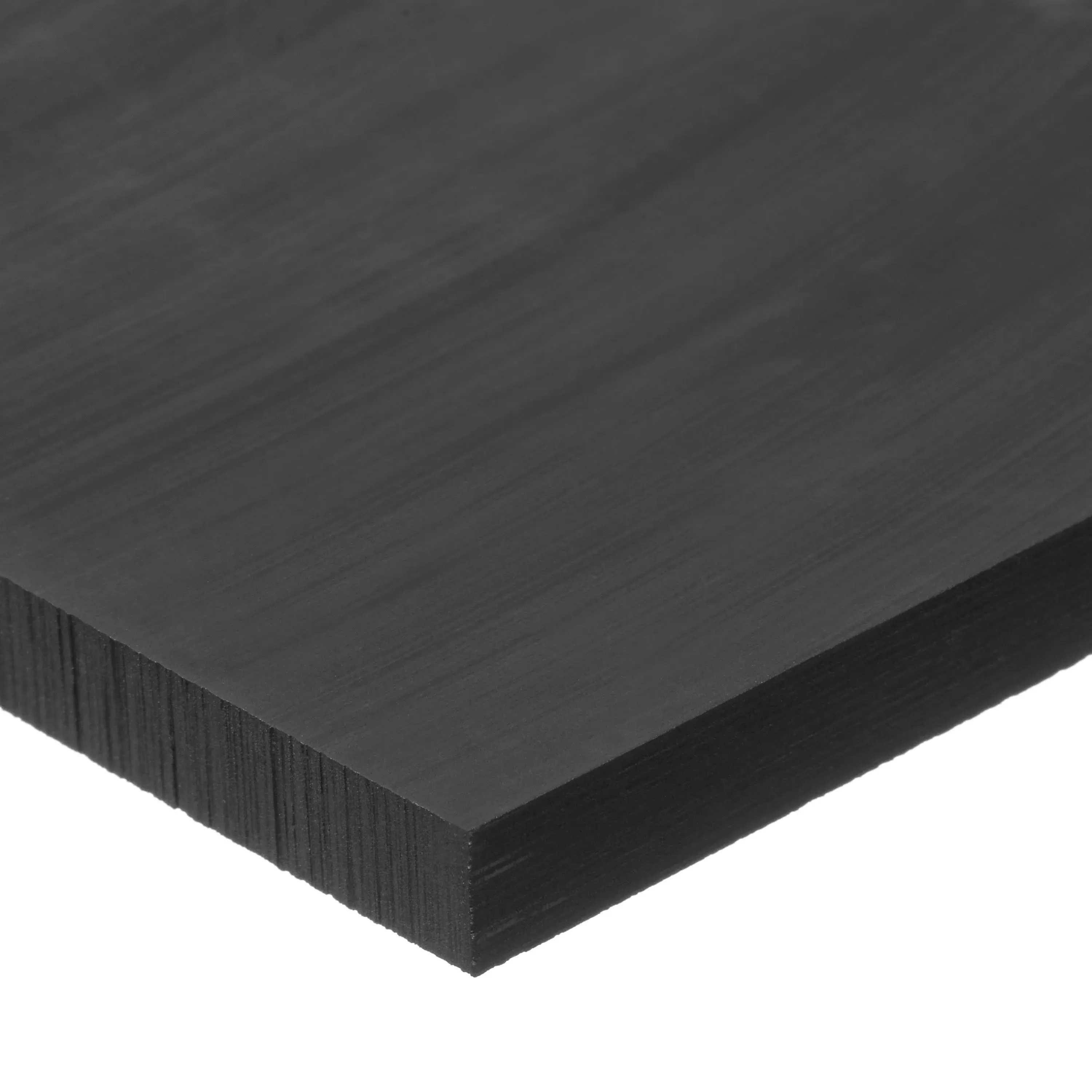 Rectangle Stock: 0.75 in Plastic Thick, 2 in W x 24 in L, Black, Opaque, 4,400 psi Tensile Strength