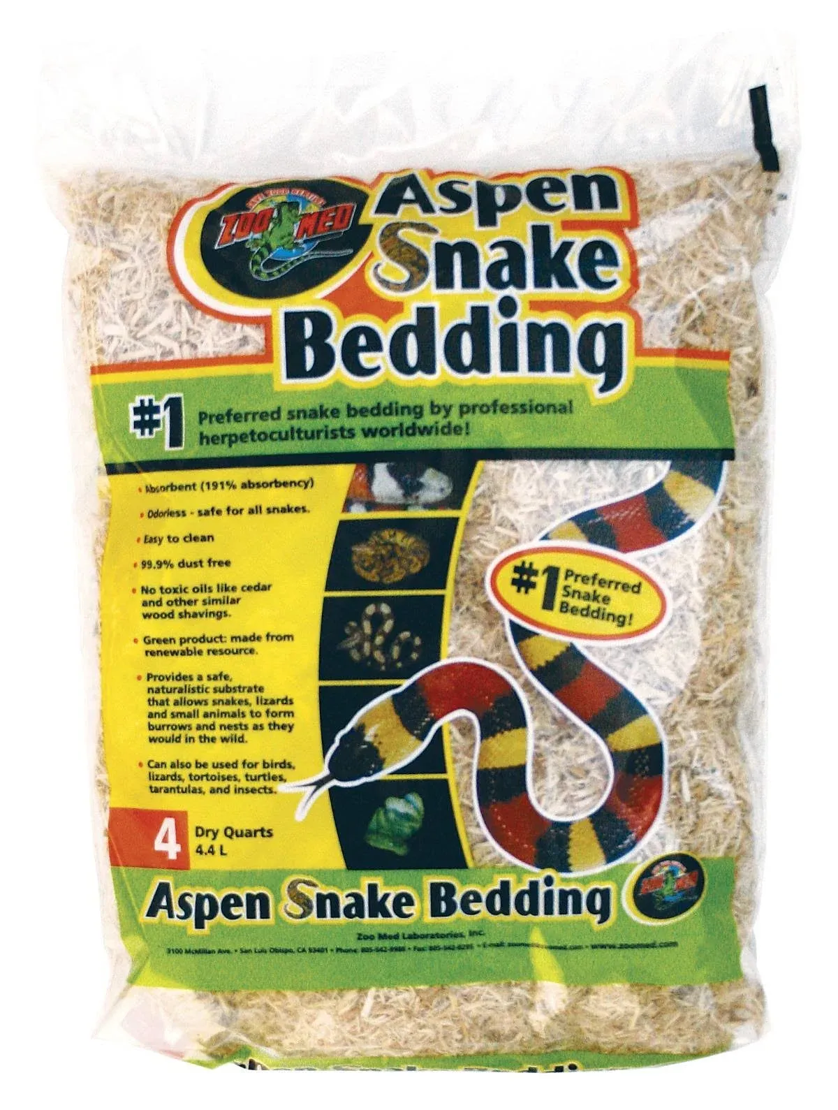 Zoo Med Aspen Snake Bedding (7.5 Cu. ft. Bale)